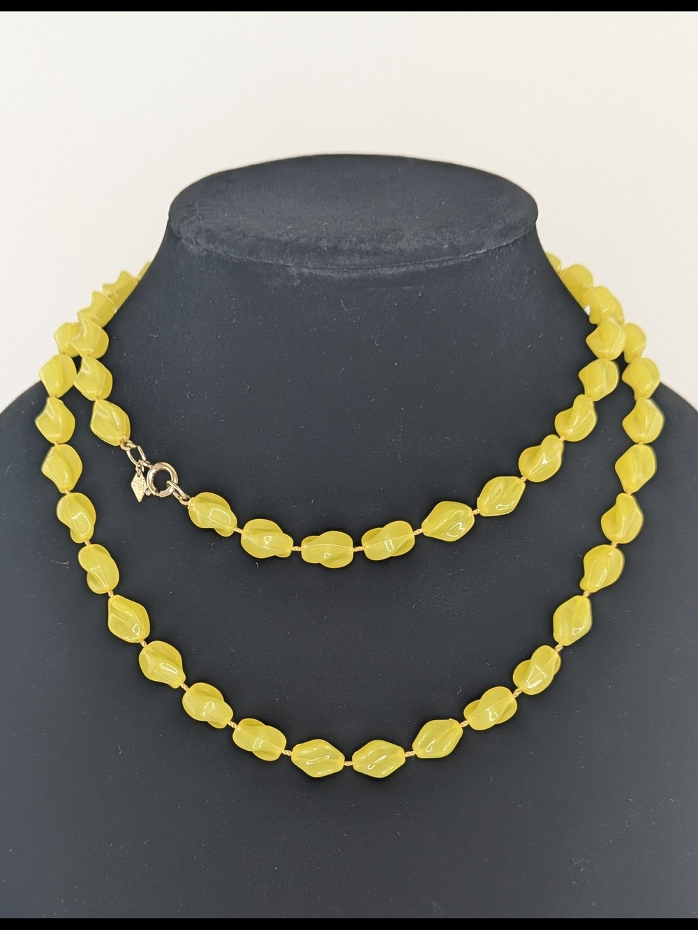Yellow Bead Double-Strand Necklace - Women Jewelry
